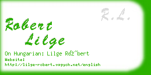 robert lilge business card